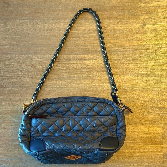 MZ WALLACE Small Crosby Quilted crossbody with gold accents - Picture 6 of 14